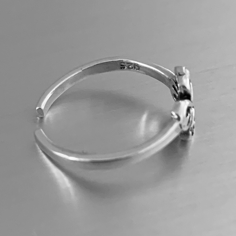 Sterling Silver Celtic Heart Toe Ring, Celtic Ring - image 8